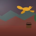 The Anka Bird - a Khorasan folk tale: a great bird in flight by night, a pomegranate tree and a well